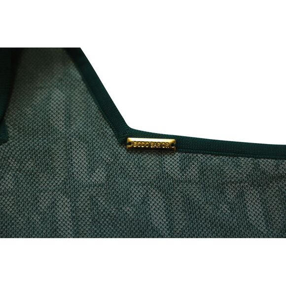 Dodo Bar Or One-Shoulder Crop Top in Green Viscose - Picture 5 of 6